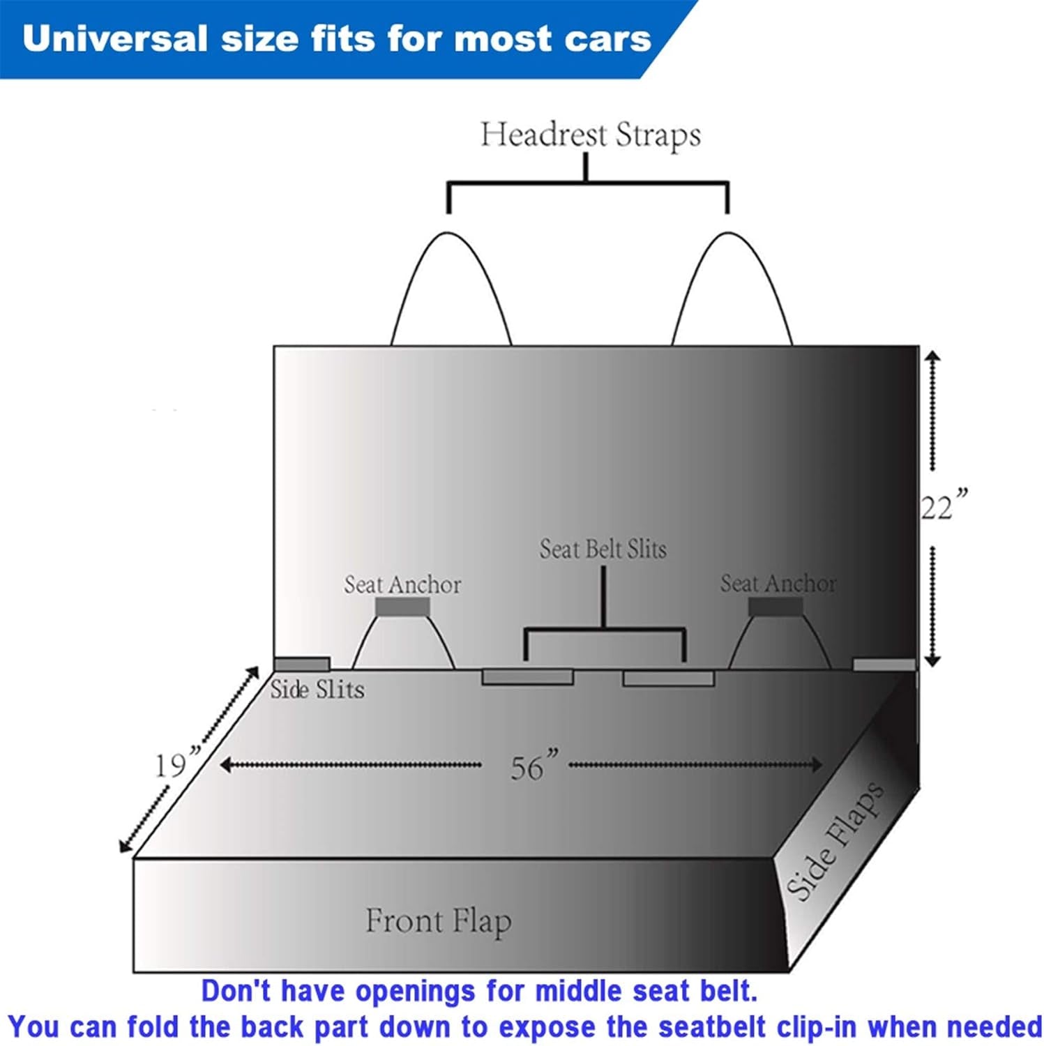 Ultimate Heavy-Duty Waterproof Nonslip Pet Car Seat Cover - Perfect Protection for Dogs in Your Vehicle, Truck & SUV (Black)