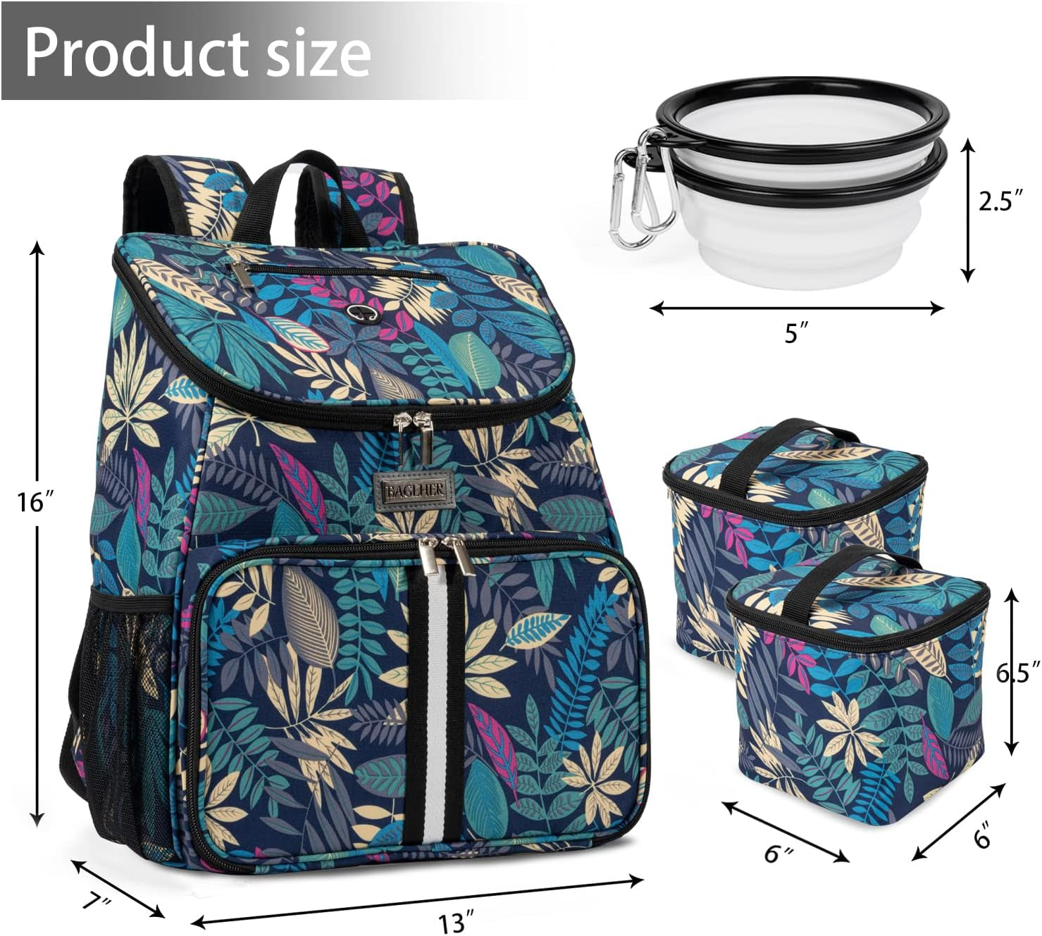 Ultimate Airline-Approved Dog Travel Backpack with Collapsible Silicone Bowls and Food Storage Solutions