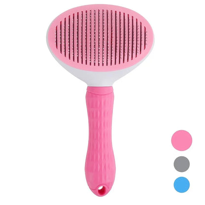 Effortless Pet Grooming with the One-Click Hair Removal Comb - Perfect for Dogs and Cats!