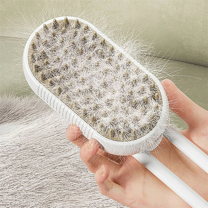 Transform Your Pet's Grooming Routine with the 3-in-1 Electric Steam Brush - Effortless Hair Removal, Detangling & Massage for Cats and Dogs