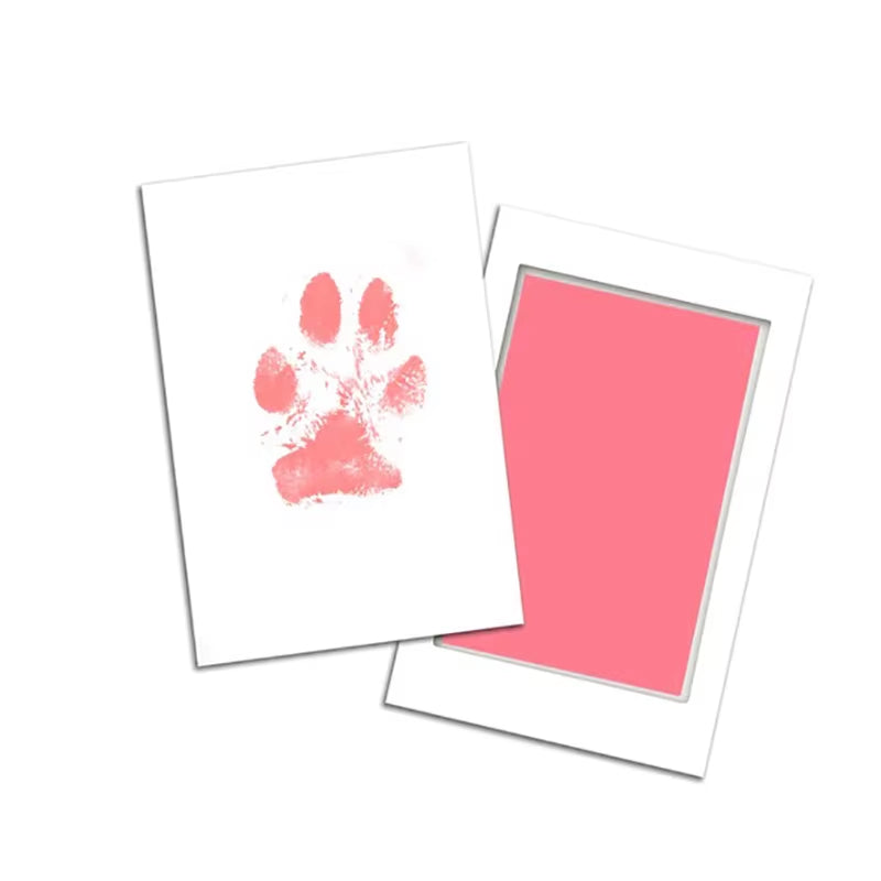 Cat Dog Paw Print Ink Kit Pad Safe Non-Toxic Baby Footprints Newborn Shower Handprint Easy Diy Clean Touch Inkless Pet Souvenir