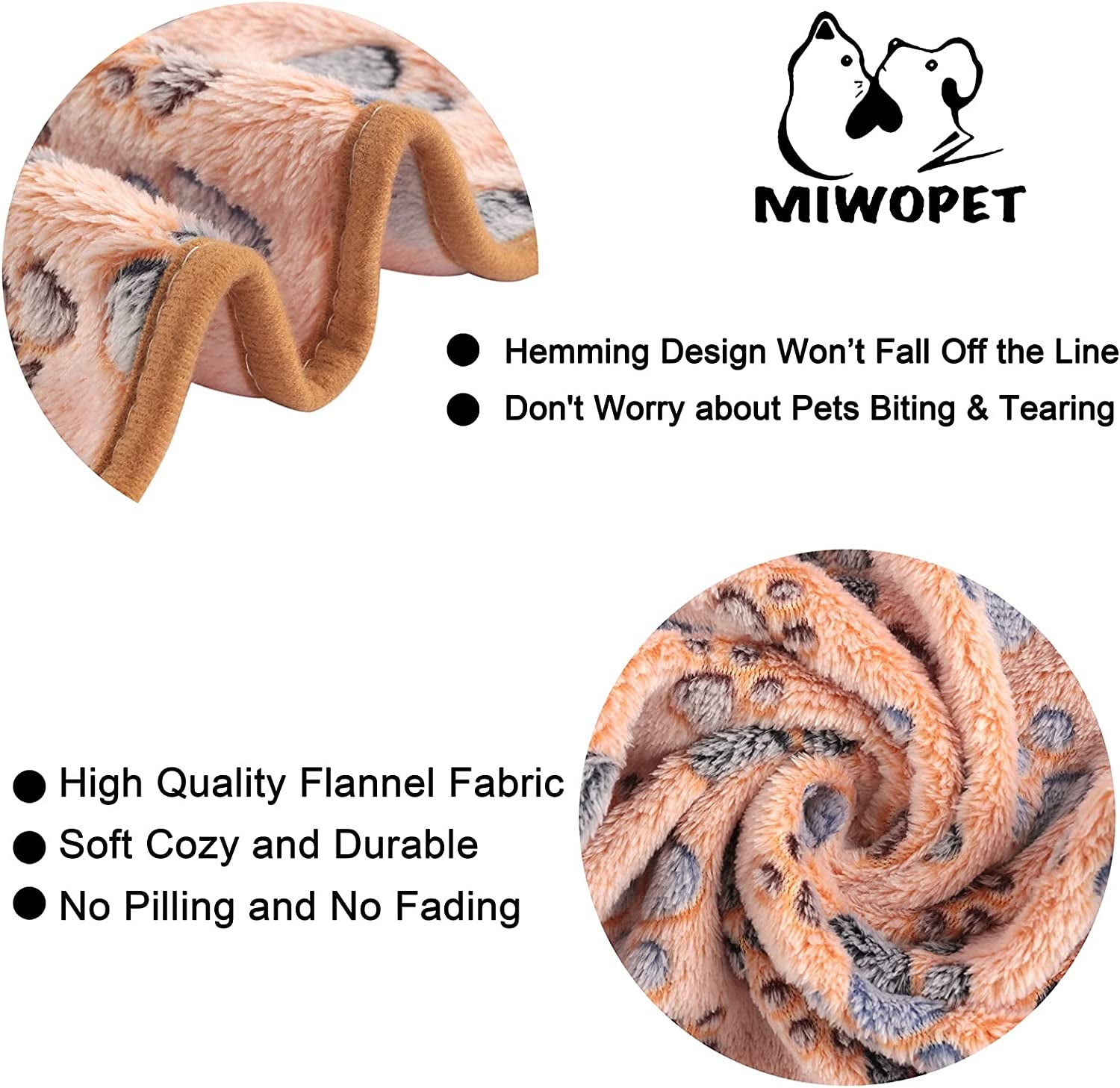 Cozy 3-Pack Fleece Pet Blankets – Soft and Stylish Sleep Mats for Dogs and Cats (Medium 30" x 20")