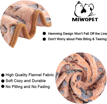 Cozy 3-Pack Fleece Pet Blankets – Soft and Stylish Sleep Mats for Dogs and Cats (Medium 30" x 20")