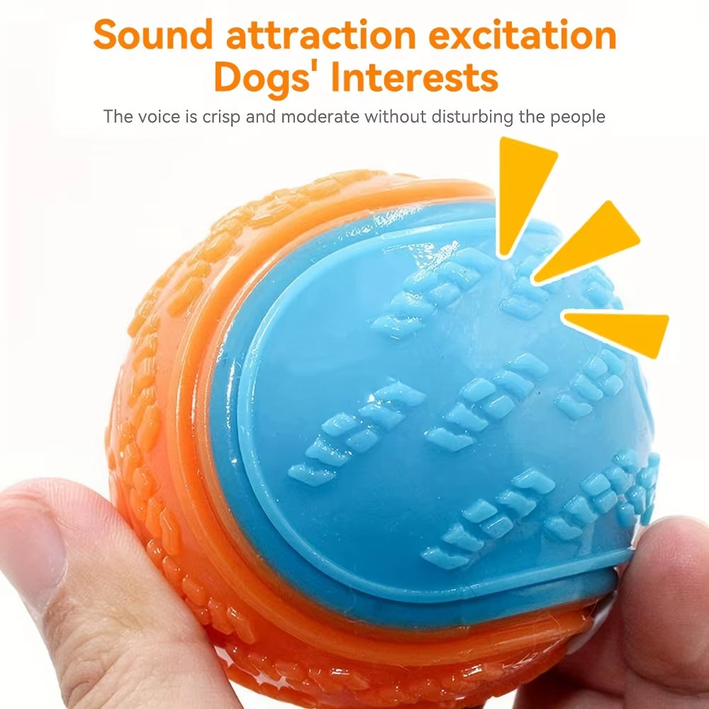 Durable Interactive Dog Toy Ball - Perfect for Chewing and Teeth Grinding!