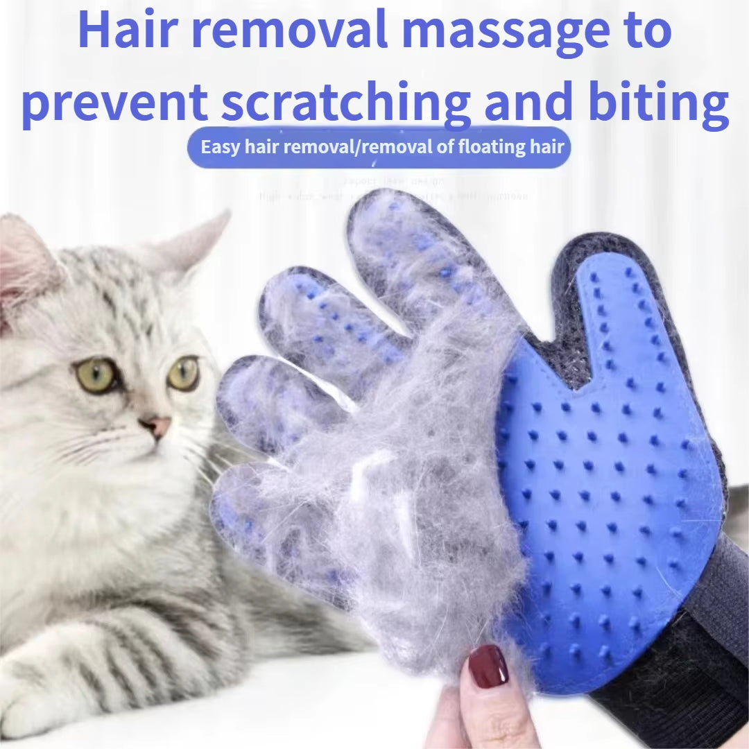 Transform Your Pet's Grooming Routine with Our Versatile Cat & Dog Grooming Glove - Effortlessly Remove Hair and Massage Your Furry Friends!