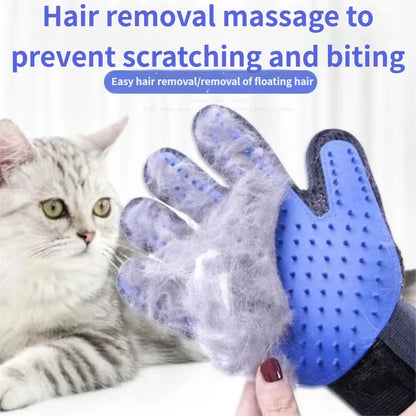 Transform Your Pet's Grooming Routine with Our Versatile Cat & Dog Grooming Glove - Effortlessly Remove Hair and Massage Your Furry Friends!