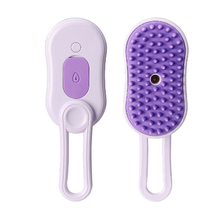 Transform Your Pet's Grooming Routine with the 3-in-1 Electric Steam Brush - Effortless Hair Removal, Detangling & Massage for Cats and Dogs