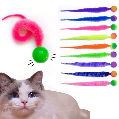 Exciting Cat Interactive Tickle Toy - Colorful Bouncing Ball for Endless Indoor Fun!