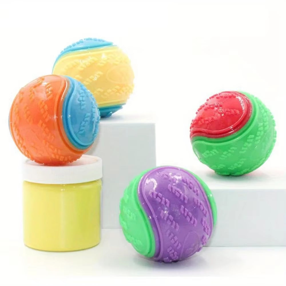 Durable Interactive Dog Toy Ball - Perfect for Chewing and Teeth Grinding!