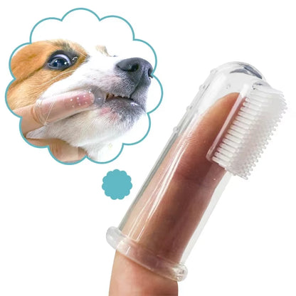 Revolutionary Super Soft Pet Finger Toothbrush for Dogs and Cats - Ultimate Teeth Care Tool for Fresh Breath and Tartar Removal