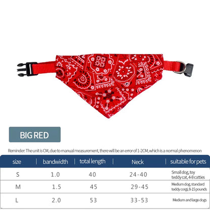 Stylish Adjustable Pet Triangle Scarf - Perfect for Cats and Dogs, Keeps Your Pet Clean and Chic!