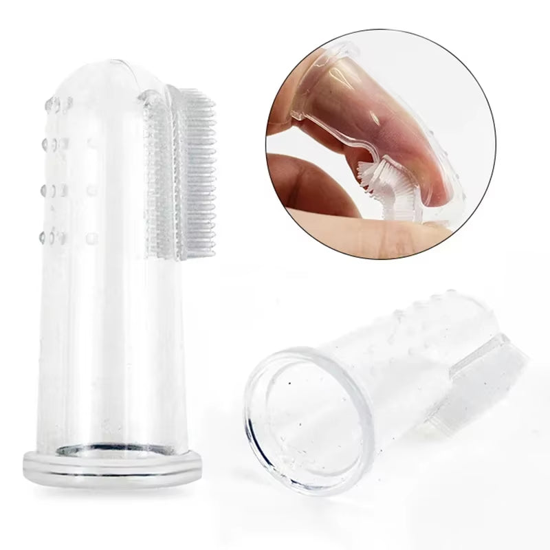 Revolutionary Super Soft Pet Finger Toothbrush for Dogs and Cats - Ultimate Teeth Care Tool for Fresh Breath and Tartar Removal