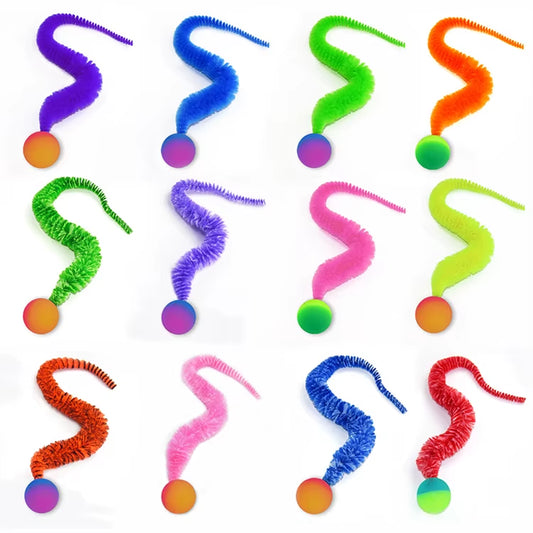 Exciting Cat Interactive Tickle Toy - Colorful Bouncing Ball for Endless Indoor Fun!