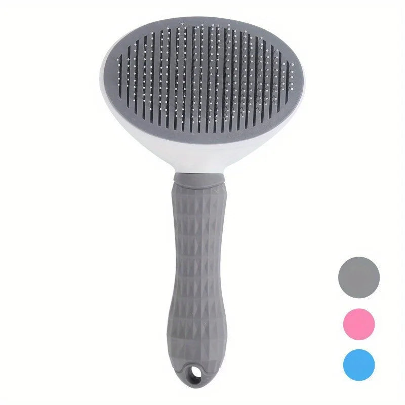 Effortless Pet Grooming with the One-Click Hair Removal Comb - Perfect for Dogs and Cats!