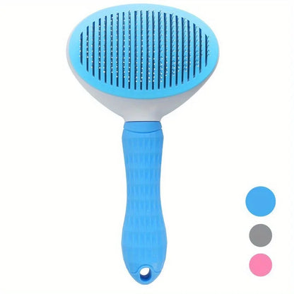 Effortless Pet Grooming with the One-Click Hair Removal Comb - Perfect for Dogs and Cats!