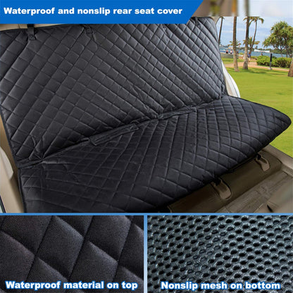 Ultimate Heavy-Duty Waterproof Nonslip Pet Car Seat Cover - Perfect Protection for Dogs in Your Vehicle, Truck & SUV (Black)