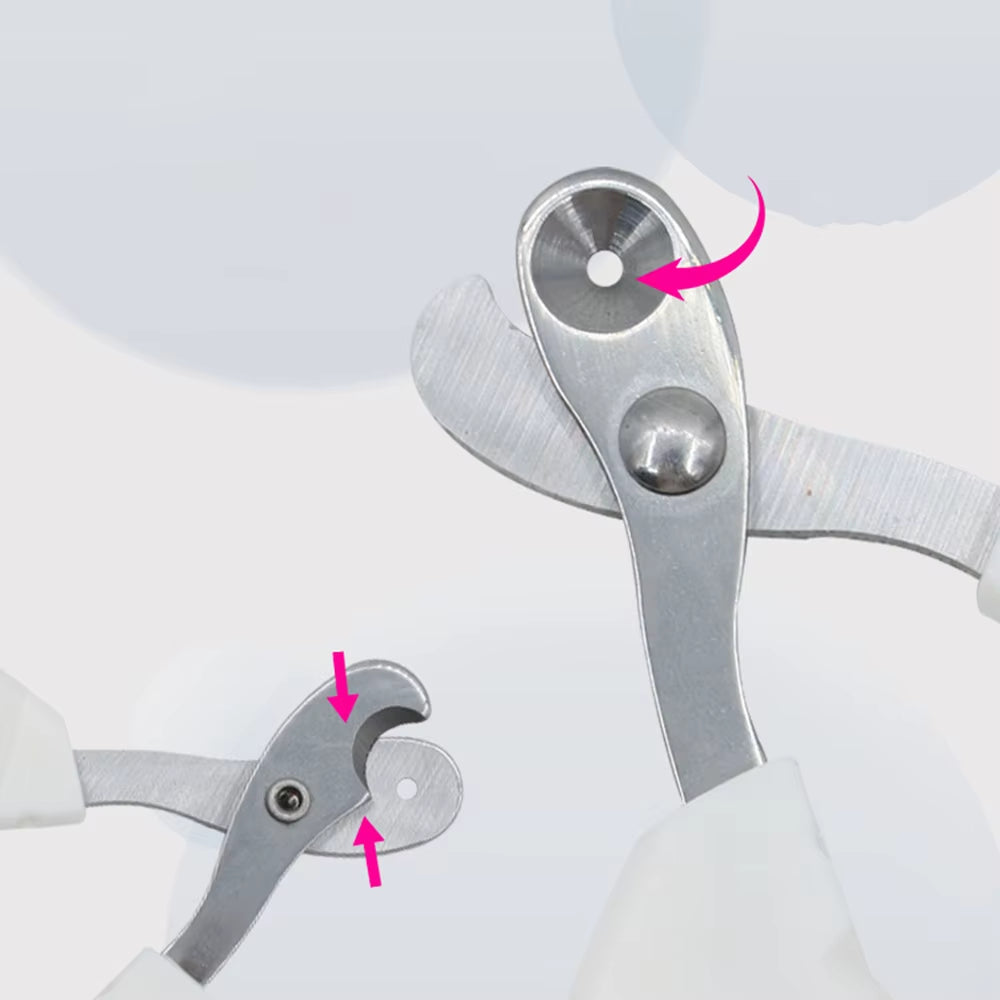 Premium Stainless Steel Nail Clippers for Small Blind Cats - Safe, Comfortable & Versatile Pet Grooming Tool