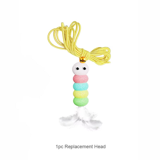 Exciting Cat Teaser Stick with Electric Feather and Bell - Perfect for Engaging Playtime!