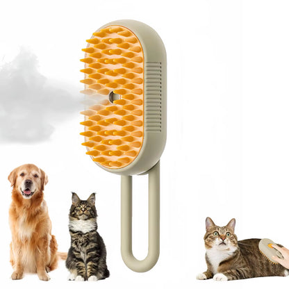 Transform Your Pet's Grooming Routine with the 3-in-1 Electric Spray Brush - Perfect for Cats and Dogs!