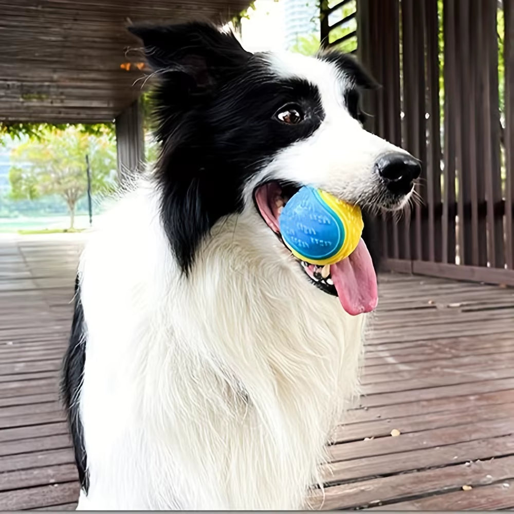 Durable Interactive Dog Toy Ball - Perfect for Chewing and Teeth Grinding!