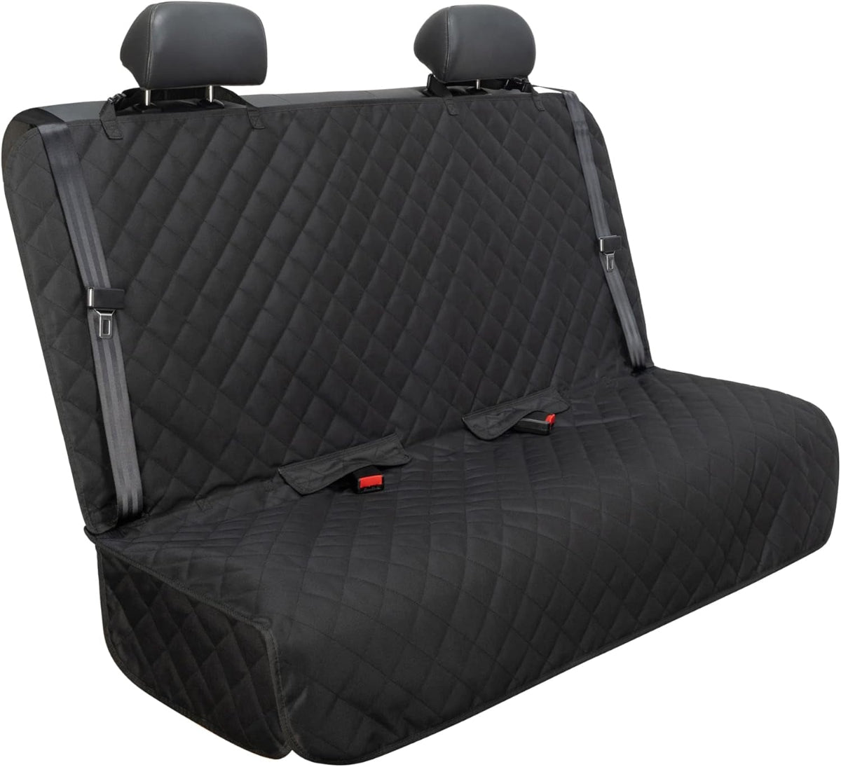 Ultimate Heavy-Duty Waterproof Nonslip Pet Car Seat Cover - Perfect Protection for Dogs in Your Vehicle, Truck & SUV (Black)