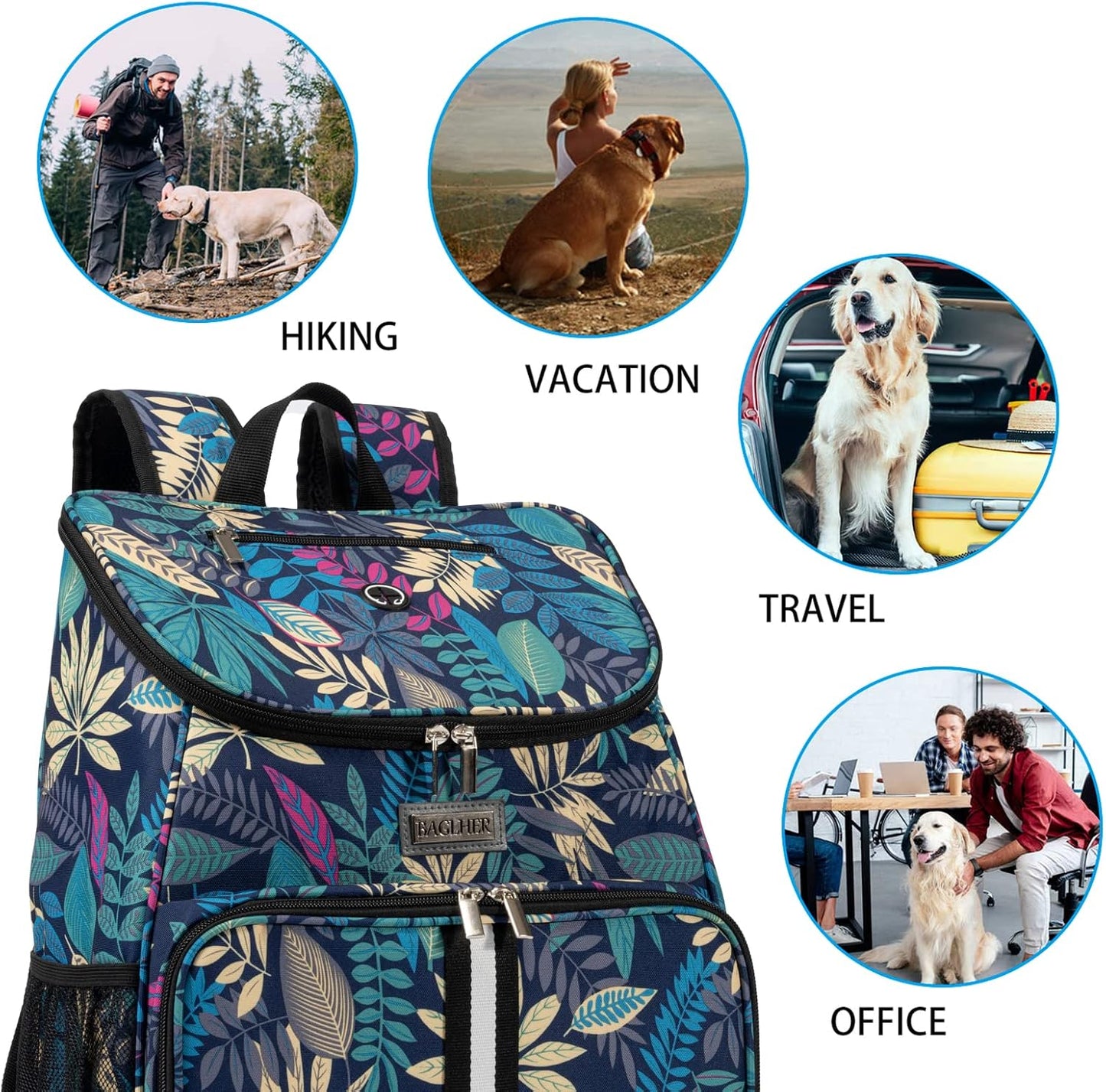 Ultimate Airline-Approved Dog Travel Backpack with Collapsible Silicone Bowls and Food Storage Solutions