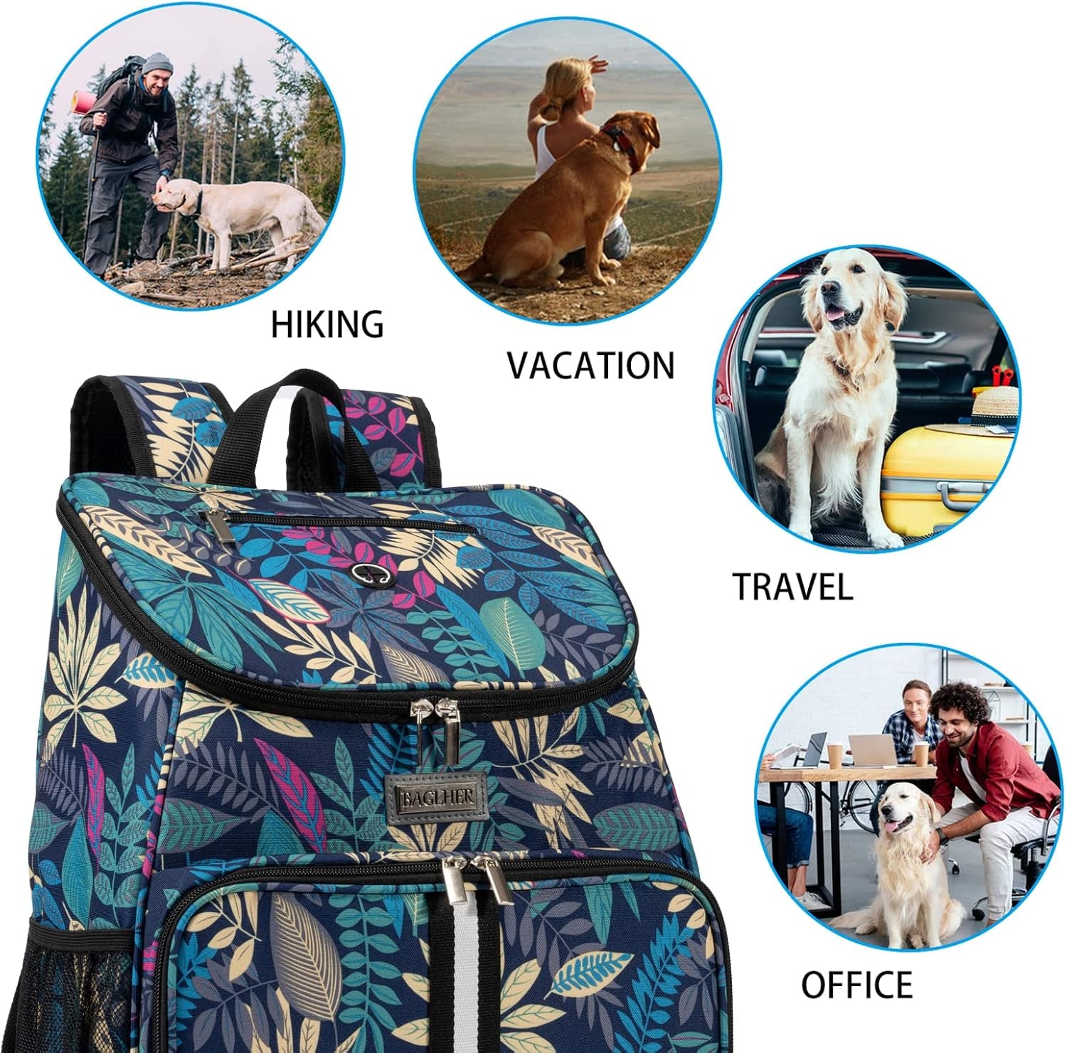 Ultimate Airline-Approved Dog Travel Backpack with Collapsible Silicone Bowls and Food Storage Solutions