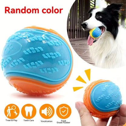 Durable Interactive Dog Toy Ball - Perfect for Chewing and Teeth Grinding!