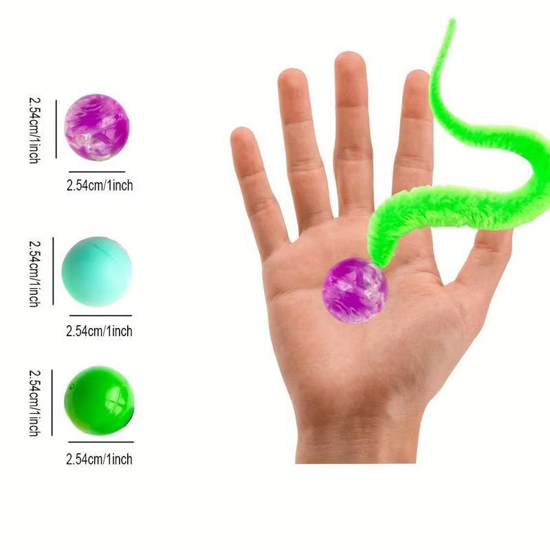 Exciting Cat Interactive Tickle Toy - Colorful Bouncing Ball for Endless Indoor Fun!