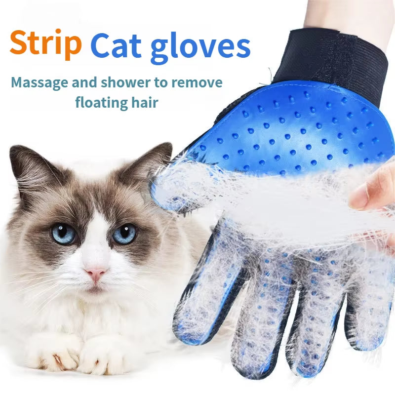 Transform Your Pet's Grooming Routine with Our Versatile Cat & Dog Grooming Glove - Effortlessly Remove Hair and Massage Your Furry Friends!
